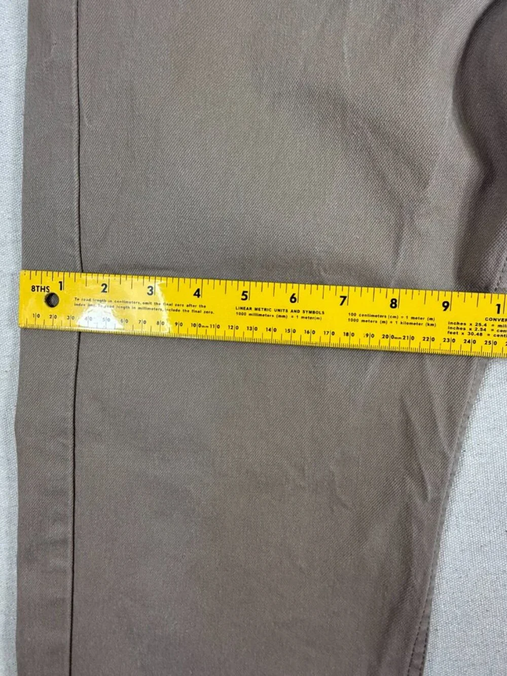 Levi’s Jeans Men’s 505 Jeans 33x32 Tan Khaki 505 Straight Leg Stretch Denim